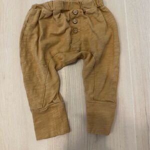 Rylee + Cru Brown Buttoned Joggers